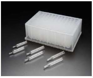 JG Finneran 1.0mL Glass Flat Tip Tapered Inserts, 8x45mm, for 96 Deep Square Well Plates QTY (100) - JGF
