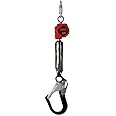 3M DBI-SALA 6' PROTECTA Rebel Single Leg Self Retracting Polyester Web Lifeline With Steel Rebar Hook, Swiveling Anchorage And Carabiner