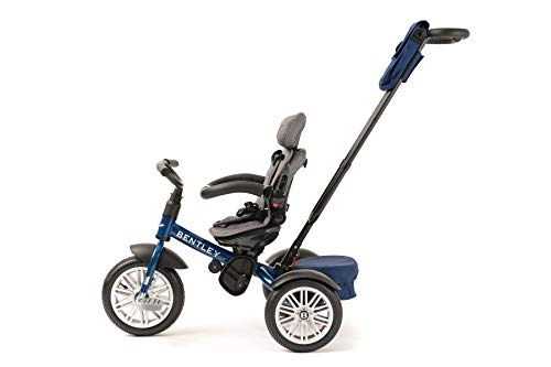 Bentley Trike - All Terrain Toddler Bike 6-in-1, Officially Licensed & Designed by Bentley Motors UK; Baby to Big Kid Tricycle is a Compelling Statement of Performance & Luxury, Sequin Blue