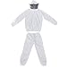 Honey Lake Complete Professional Bee Suit with Gloves, Beekeeping Protective Suits Jacket and Pants, Cotton Beekeeping Suit Bee Keeper Gear Coveralls Outfit for Men (L)