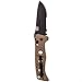 Benchmade Folding Knife, Drop Point, 3-13/16 in, Sand