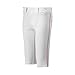 Mizuno Boys Youth Premier Short Piped Pant XL White-Red, White/Red, X-Large US