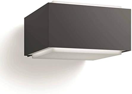 Hedgehog aplique de pared para exteriores (42 W), resistente a la intemperie para acentos de iluminación modernos, E27 luz sin bombilla, antracita