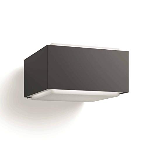Hedgehog aplique de pared para exteriores (42 W), resistente a la intemperie para acentos de iluminación modernos, E27 luz sin bombilla, antracita