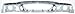 CPP Front Header Headlight Grille Mounting Panel for 1998-2002 Mercury Grand Marquis