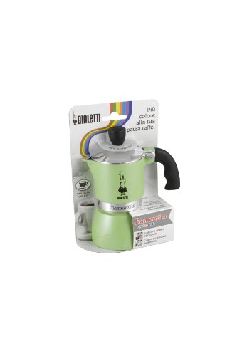 Bialetti Fiammetta 1 Tasse / Espressokocher für 1 Tasse Alu /grün – Bild 3