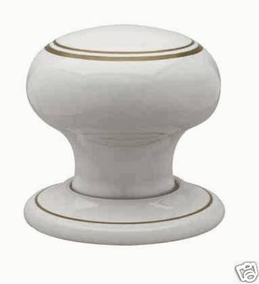 White Goldline Mortice Knob