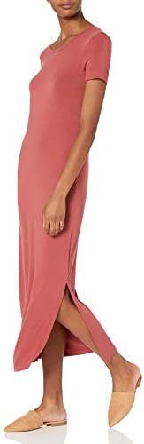 Amazon.com: Amazon Essentials Women's Short-Sleeve Maxi Dress, Flowy,  Black, X-Small : Clothing, Shoes & Jewelry