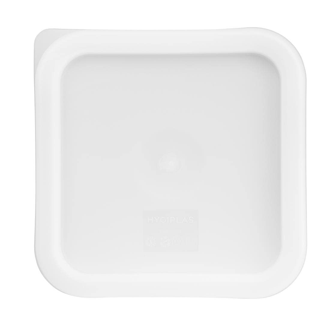 Hygiplas CF049 Square White Lid to fit - 1.5/3.5Ltr, 192(L)x192(W)mm