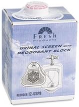 (3 Pack Value Bundle) FRS12USPB Para Urinal Screen w/Deodorizer Block, Cherry Fragrance