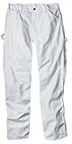Dickies Industrial Wear 1953 34W by 34L Men's Relaxed Fit Cotton Utility Painters Pants, White