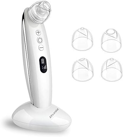 Blackhead Remover, Dveda Vacuum Blackhead Removal Peel Tool Extractor with 4 Multi-Functional Probes Electric Skin Pore Cleanser, Rechargeable Vacumn Suction Comedone Acne Eliminator with 4 Suctions