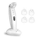Blackhead Remover, Dveda Vacuum Blackhead Removal Peel Tool Extractor with 4 Multi-Functional Probes Electric Skin Pore Cleanser, Rechargeable Vacumn Suction Comedone Acne Eliminator with 4 Suctions