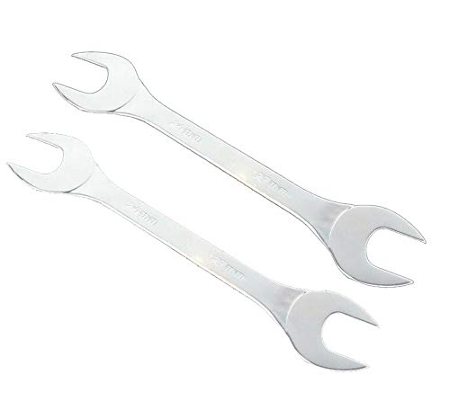 Open Ended Spanner, SUPERTOOL Double End Wrench - Ultra Thin Metric 3mm Repair Tool for Limited Space Conditions (2Pcs - 8 x 9mm)