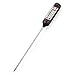 Tasbel Digital Thermometer Instant Read Cooking Thermometer Stainless Meat Thermometer with Long Probe for Food, Meat, Grill, BBQ, Milk, and Bath Water