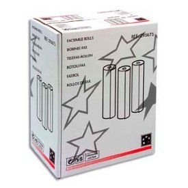 5 Etoiles ETL-581882 Paper Rolls for Fax Machine Pack of 6 White