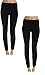 Emprella Leggings for Women, Ladies Black Soft and High Waist (2-Pack)