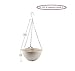 HMANE Hanging Flower Plant Pot, Chain Plastic Basket Planter Holder Patio Home Decoration