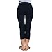 TNNZEET High Waist Capri Leggings for Women Opaque Slim Regular & Plus Size Elastic Buttery Soft Classic Yoga Pants