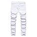 DEITP Boy's Slim Fit Skinny Ripped Distressed Zipper Jeans with Holes