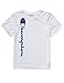 Champion Big Boy's Champion Boys Heritage Short Sleeve Tee Shirt, White/Champion Vetrical Script, Large