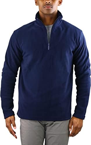 32 Degrees Men's Sherpa Lined Fleece Jacket (Marine Navy, Medium