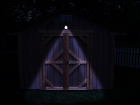Hoont Bright LED Indoor/Outdoor Battery Powered Wall Light Fixture with Motion Detection - Auto On/Off