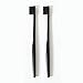 Morihata Binchotan Activated Charcoal Toothbrush, Standard Bristles - Black - Set of 2