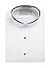 Neil Allyn Men's Banded Collar 1/2" Pleats Tuxedo Shirt with Black Piping