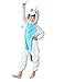 Children's Pajamas Animal Costume Kids Sleeping Wear Kigurumi Pajamas Cosplay (XXL, Blue Unicorn)