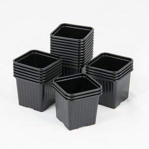 Black Seedling Pots 8 x 8 x 7 cm