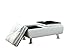 Faux Leather Ottoman with Reversible Tray Tops White 300293