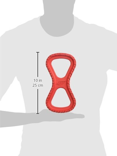 Nerf Dog 10" Tire Infinity Tug Durable Dog Toy, Red, Large