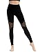 Hopgo Women's High Waist Yoga Pants Mesh Tummy Control Workout Leggings Running 4 Way Stretch Sports Tights
