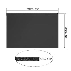 uxcell PVC Foam Sheet 3mm (1/8 inch)-12" x