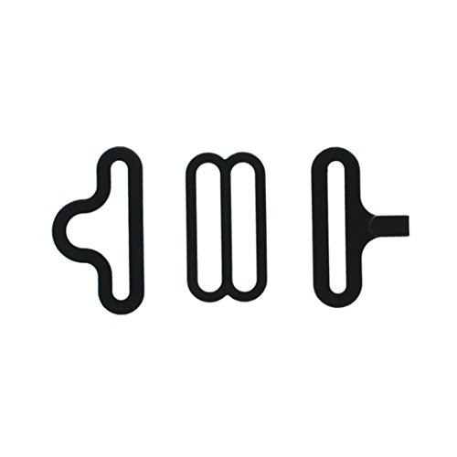 HBC Black Adjustable Bow-Tie Hardware Set - 24 Pack