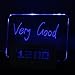 Vktech Blue LED Fluorescent Digital Alarm Clock Message Board USB 4 Port Hub