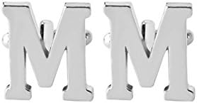 A-Z Letters Cufflinks The English alphabet Cuff Links for Men Shirt Charm Cufflinks Wholesale