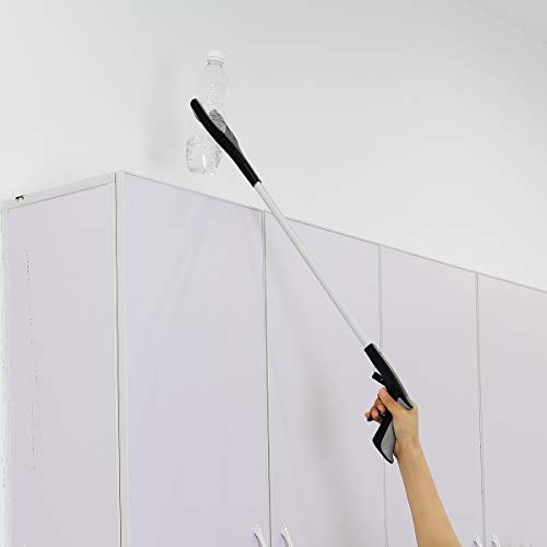 LAKAW 32" Lightweight Extra Long Handy Trash Claw Grabber, Mobility Aid Reaching Assist Tool, Litter Pick Up, Arm Extension, Rubber Head, Rubber Grip（Gray） - Thumbnail 4