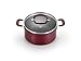 T-fal 2100094331 12 Piece Color Luxe Hard Titanium Nonstick Thermo-Spot Cookware Set, Red