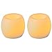 Inglow by Sterno Home Flameless Mini Hurricanes Vanilla Scented Candle, Cream, 2-Pack (CG24101CR201)