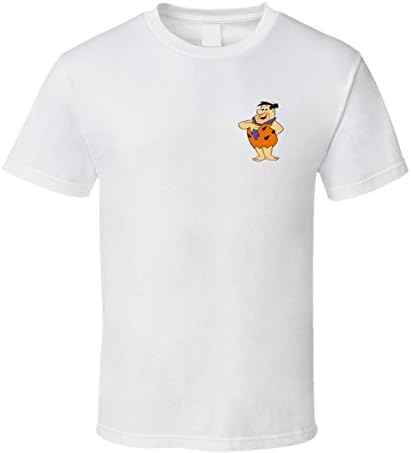 Fred Flintstone Small Emblem T Shirt L White