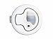 Round White Plastic Flush Slam Latch with Lock – Boat, Rv, Caravan . Five Oceans