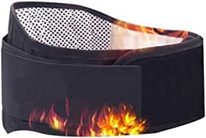 Self Heating Waist Warmer Thermal Therapy Lumbar Lower Back Support Brace Abdominal Stomach Kidney Warmer Adjustable Slim Waist Trimmer Wrap Belt Band Warming Waist Kidney Pain Relief Recovery