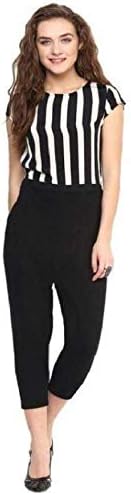 JAI SHREE BEBO Women Regular Fit Crepe Jumpsuit (JSB0009_$P_Black)