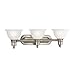 Progress Lighting 3-Light Etched Glass Traditional Bath Vanity Light, Madison Collection, Indoor, P3163-09, Brushed Nickel