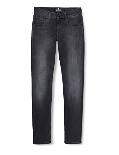 Seven for all Mankind International SAGL Hombre Slimmy Tapered Vaqueros tapered Not Applicable, Negro (Luxe Performance plus Washed Black 0bb), W33/L32 (Talla del fabricante: 33)