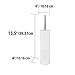 Home Basics Paris Collection Savon Des Gentil Series Hide-Away and Splash Proof Toilet Brush with Hygienic Holder, White (1)