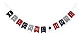 Welcome Home Banner Bunting Laser Cut Felt 54 inches wide - Red, White, & Blue