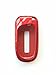 WFMJ Red Paint Remote Key Case Cover Fob for Dodge Challenger Charger Dart Durango Journey Grand Cherokee Keyless Key Bag Fob
